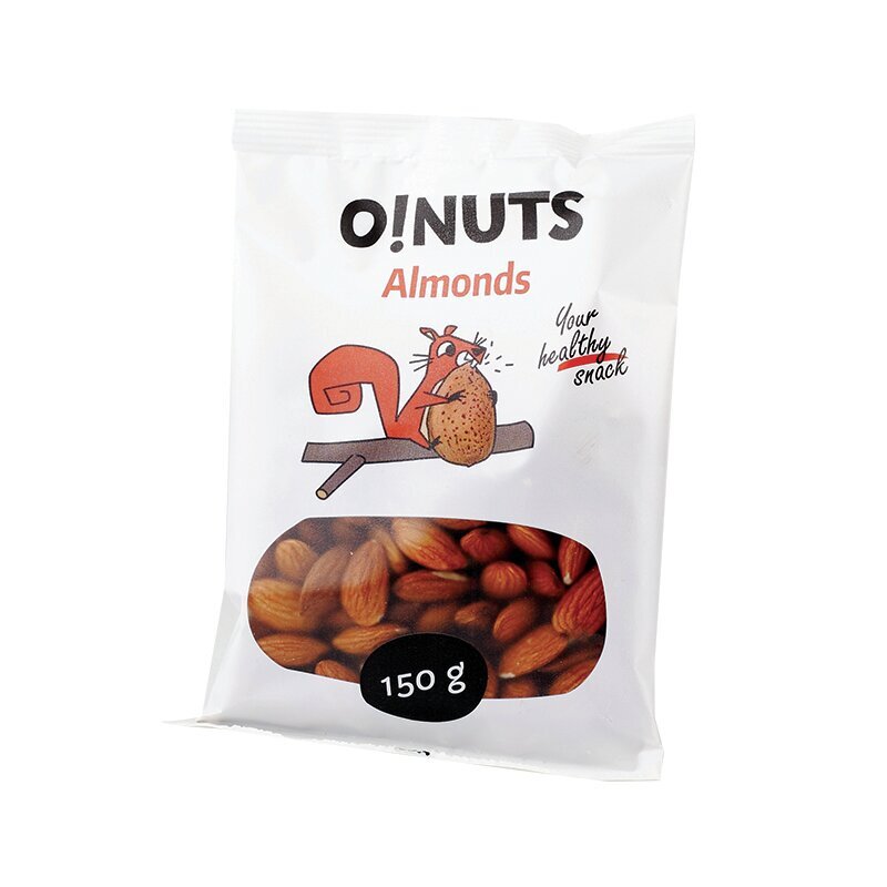 Mandlipähklid O!Nuts, 150 g hind ja info | Suupisted, krõpsud | kaup24.ee