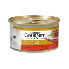 Gourmet Gold soolane kook 24x85g veiselihaga/ kanaga/ tuunikalaga/ lõhega hind ja info | Konservid kassidele | kaup24.ee