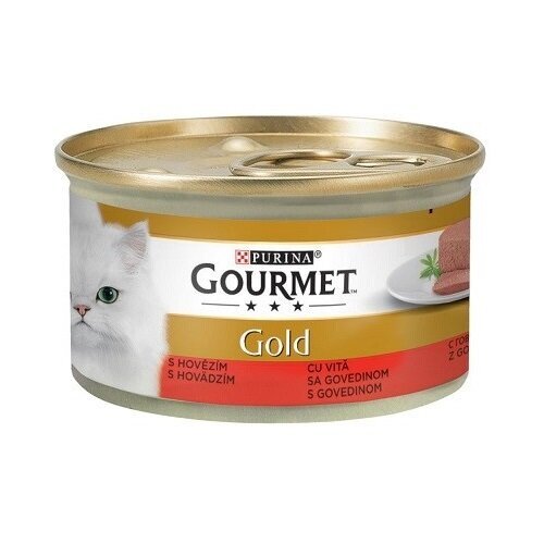 Gourmet Gold pasteet veise-, küüliku-, lamba- ja vasikalihaga, 24x85g цена и информация | Konservid kassidele | kaup24.ee