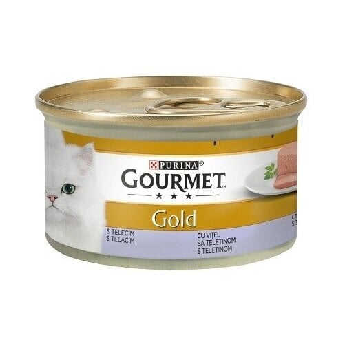 Gourmet Gold pasteet veise-, küüliku-, lamba- ja vasikalihaga, 24x85g цена и информация | Konservid kassidele | kaup24.ee