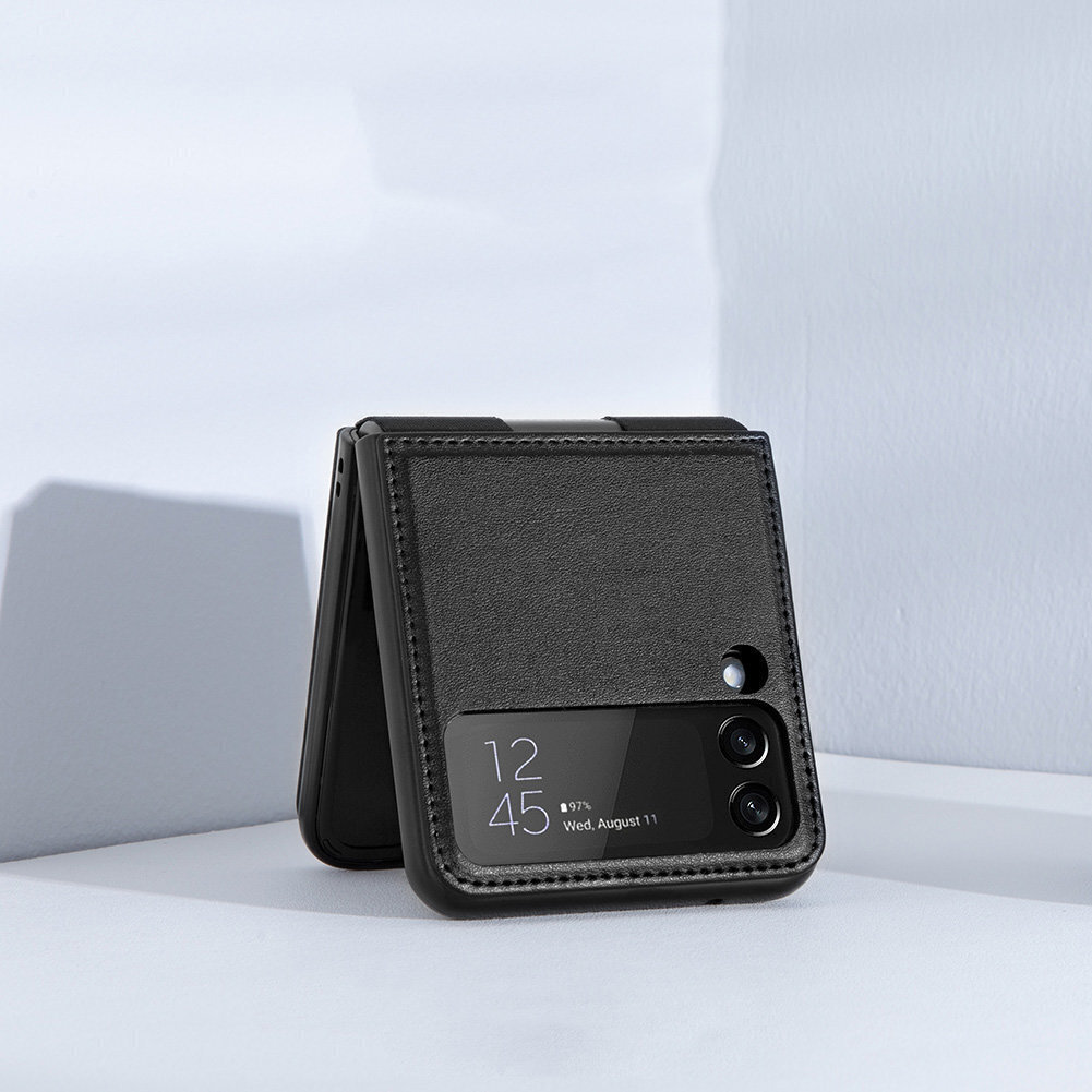 Nillkin Qin Vegan Leather Samsung Galaxy Z Flip 4 dark green цена и информация | Telefoni kaaned, ümbrised | kaup24.ee