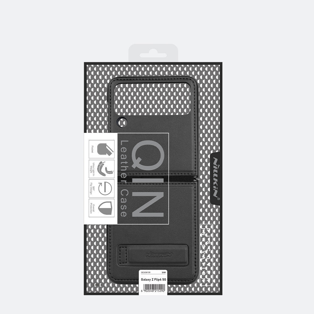 Nillkin Qin Vegan Leather Samsung Galaxy Z Flip 4 dark green hind ja info | Telefoni kaaned, ümbrised | kaup24.ee