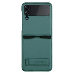 Nillkin Qin Vegan Leather Samsung Galaxy Z Flip 4 темно-зеленый цена и информация | Чехлы для телефонов | kaup24.ee