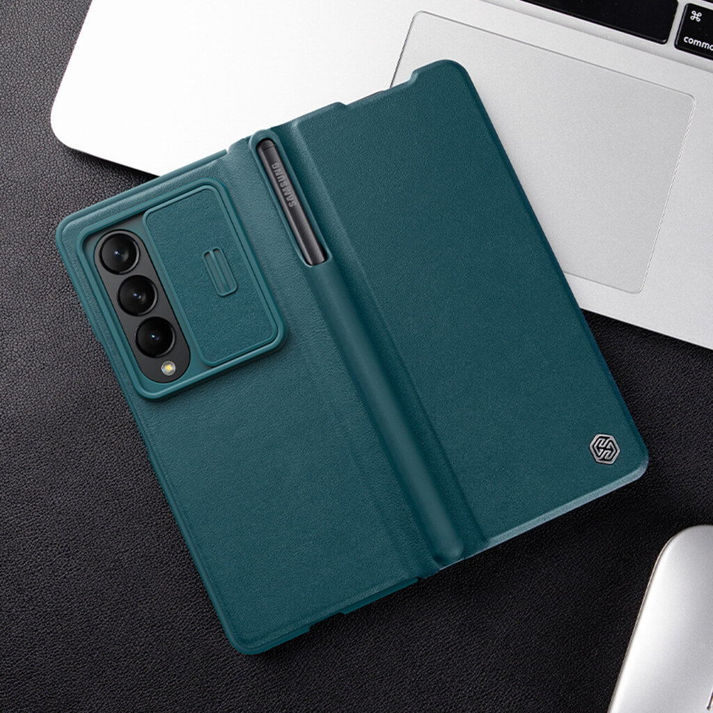 Nillkin Qin Leather Pro Samsung Galaxy Z Fold 4 green hind ja info | Telefoni kaaned, ümbrised | kaup24.ee