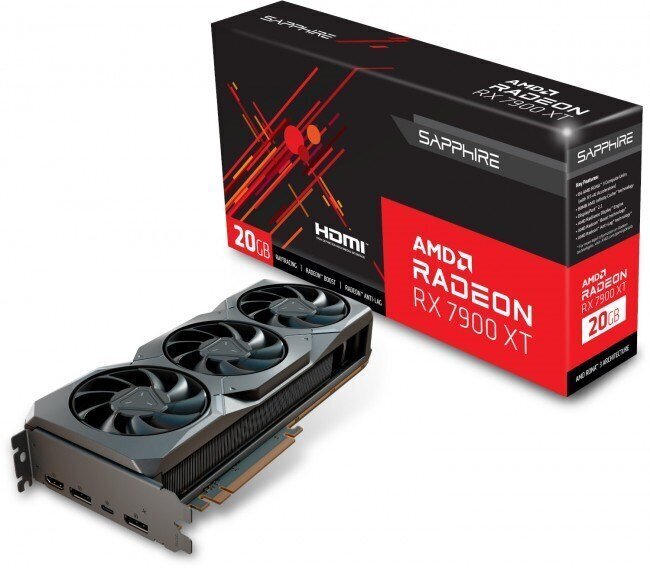 Sapphire AMD Radeon RX 7900 XT 20G GDDR6 (21323-01-20G) цена и информация | Videokaardid (GPU) | kaup24.ee