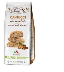 Печенье Laurieri Cantucci с миндалем, 200 г цена и информация | Для лакомств | kaup24.ee