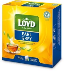 Loyd Earl Grey ароматизированный черный чай, 75 x 1,7 г цена и информация | Чай | kaup24.ee