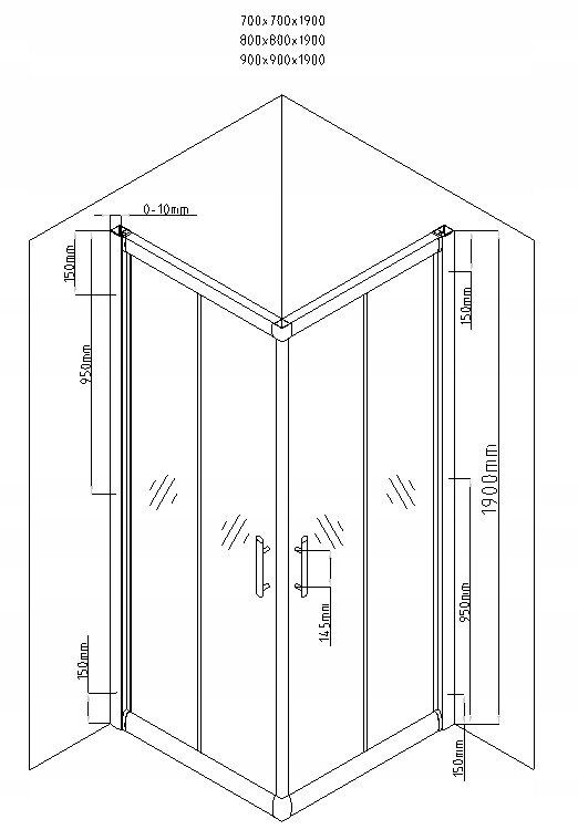 Dušikabiin Mexen Rio koos aluse ja sifooniga, 70x70, 80x80,90x90cm, kuldne/matt цена и информация | Dušikabiinid | kaup24.ee