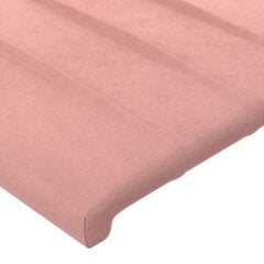 vidaXL voodipeats servadega, roosa, 93x23x118/128 cm, samet hind ja info | Voodid | kaup24.ee