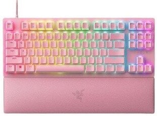 Razer Huntsman V2 Tenkeyless, Red Switch, Quartz, US цена и информация | Клавиатуры | kaup24.ee