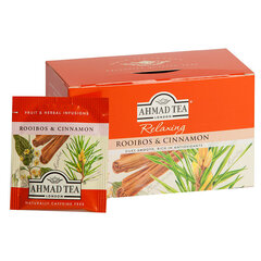 Травяной чай Ahmad Rooibos and Cinnamon, 20 пакетиков цена и информация | Чай | kaup24.ee