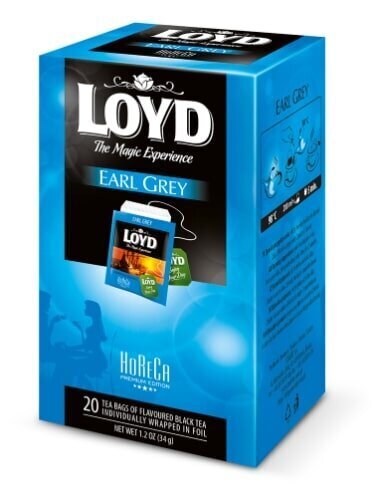 Must tee Loyd Horeca Earl Grey, 20 x 1,7 g hind ja info | Tee | kaup24.ee