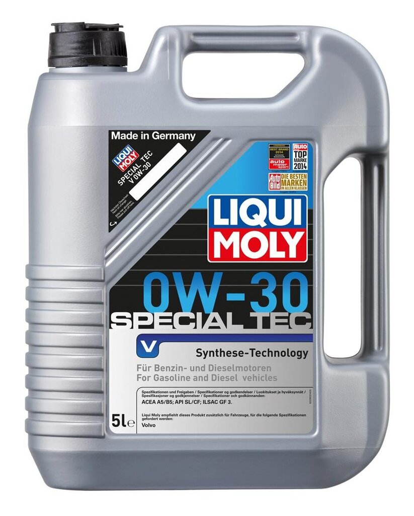 Mootoriõli Liqui Moly Special Tec Volvo 0W30 A5/B5, 5 liitrit hind ja info | Mootoriõlid | kaup24.ee