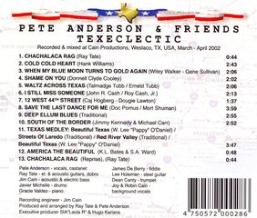 Виниловая пластинка CD - Pete Anderson & Friends - Texeclectic цена и информация | Виниловые пластинки, CD, DVD | kaup24.ee