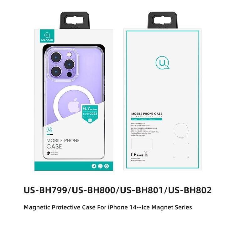 Telefoniümbris Usams BH799 Ice-Magnet iPhone 14 jaoks цена и информация | Telefoni kaaned, ümbrised | kaup24.ee