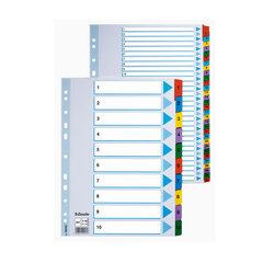 Разделительные листы картонные цветные ESSELTE, 1-31, А4 упаковка 5 шт. цена и информация | Канцелярские товары | kaup24.ee