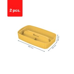 Ящик для вещей с отделениями Cozy L:MyBox, малый, желтый, 2 шт. цена и информация | Канцелярские товары | kaup24.ee