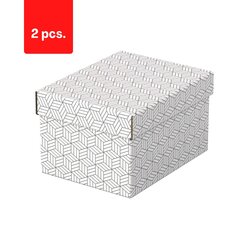 Hoiukast ESSELTE, kaanega, 200x150x255, valge-hall (3 tk/pakk) pakend 2 tk. цена и информация | Канцелярские товары | kaup24.ee