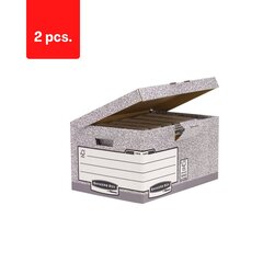 Arhiivikast FELLOWES, 293 x 378 x 545 mm, hall valge pakend 2 tk. цена и информация | Канцелярские товары | kaup24.ee