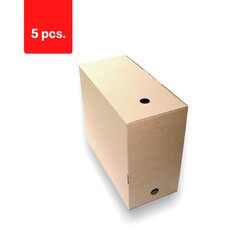 Коробка архивная Smlt, 300 x 160 x 350 мм, коричневая упаковка 5 шт. цена и информация | Смягчает воду и защищает Вашу посудомоечную машину от извести. | kaup24.ee