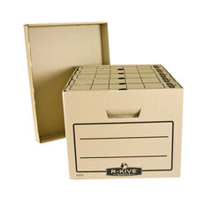 Коробка архивная с крышкой FELLOWES, 260 x 415 x 325 мм, коричневая, 5 шт. цена и информация | Канцелярские товары | kaup24.ee