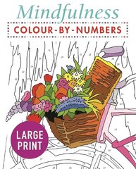 Mindfulness Colour-by-Numbers Large Print цена и информация | Книжки - раскраски | kaup24.ee