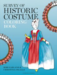 Survey of Historic Costume Coloring Book цена и информация | Книжки - раскраски | kaup24.ee