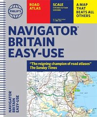 Philip's Navigator Britain Easy Use Format: (Spiral binding) hind ja info | Reisiraamatud, reisijuhid | kaup24.ee
