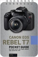 Canon EOS Rebel T7 Pocket Guide: Buttons, Dials, Settings, Modes, and Shooting Tips цена и информация | Книги по фотографии | kaup24.ee