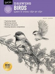 Drawing: Birds: Learn to draw step by step Revised Edition hind ja info | Kunstiraamatud | kaup24.ee