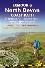 Exmoor & North Devon Coast Path, South-West-Coast Path Part 1: Minehead to Bude (Trailblazer British Walking Guide): Practical walking guide with 55 large-scale walking maps (1:20,000) and guides to 30 towns and villages - planning, places to stay, places цена и информация | Путеводители, путешествия | kaup24.ee