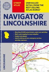 Philip's Street Atlas Navigator Lincolnshire hind ja info | Reisiraamatud, reisijuhid | kaup24.ee