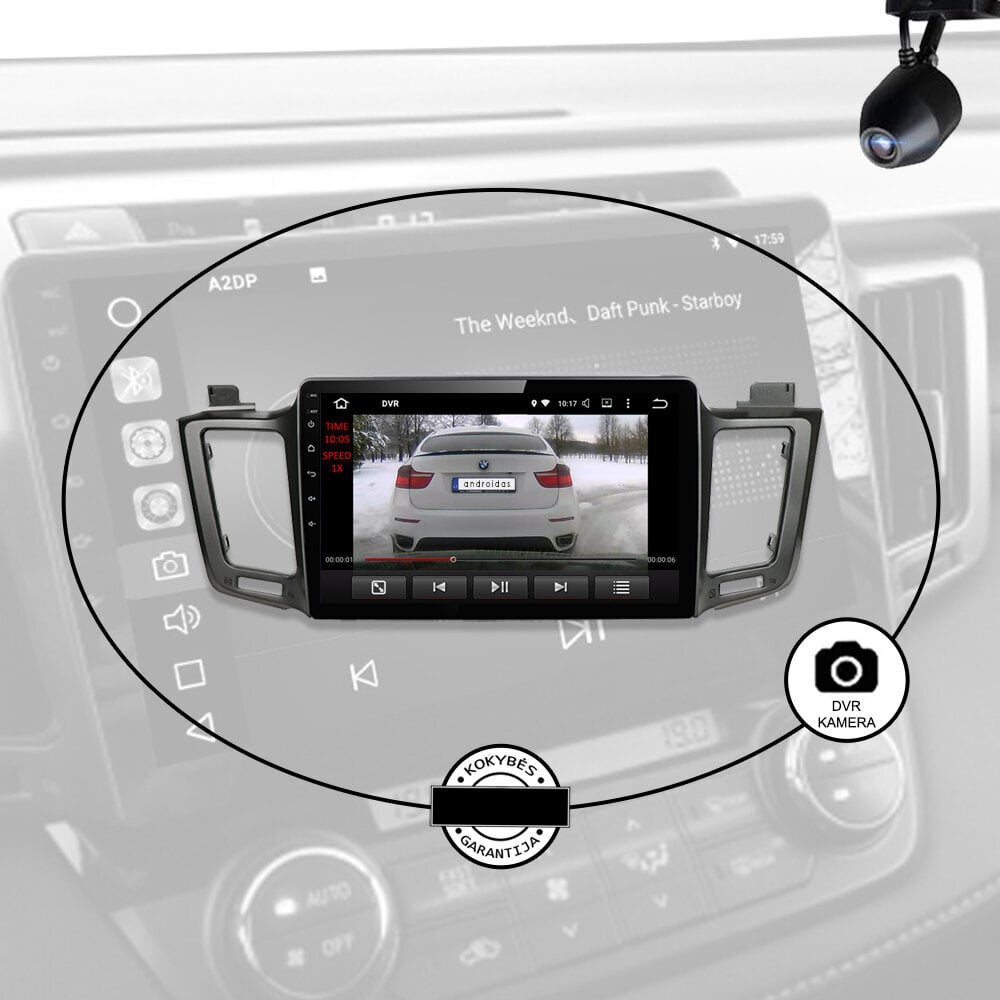 Toyota RAV4 2013-18 Peugeot 508 2011-2017 Android multimeedia tahvelarvutid 10 tolli automaatraadio USB/WiFi/GPS/Bluetooth цена и информация | Autoraadiod, multimeedia | kaup24.ee