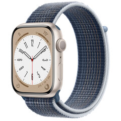 Apple Watch Series 8 45mm GPS Aluminum Starlight (uuendatud, seisukord A) цена и информация | Смарт-часы (smartwatch) | kaup24.ee