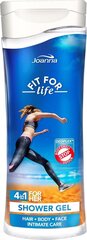 Dušigeel kehale ja juustele Joanna Fit For Life 4in1 300 ml цена и информация | Масла, гели для душа | kaup24.ee