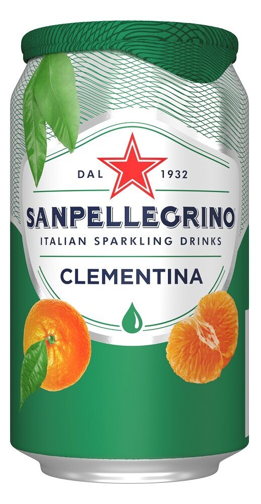 Värskendav gaseeritud jook San Pellegrino Clementina, 0,33 l цена и информация | Karastusjoogid | kaup24.ee