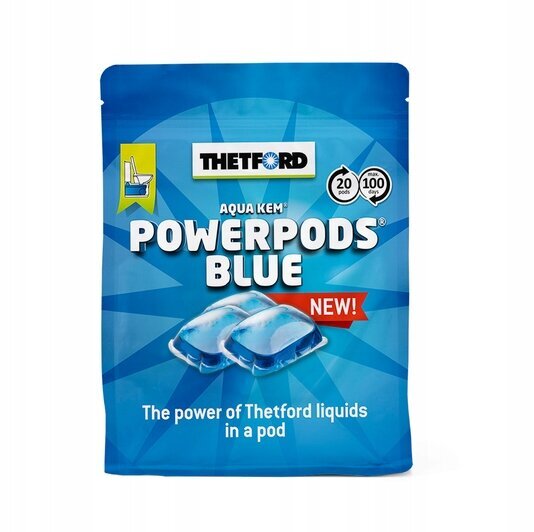 Thetford PowerPods Blue reisitualettkapslid цена и информация | Biotualetid | kaup24.ee