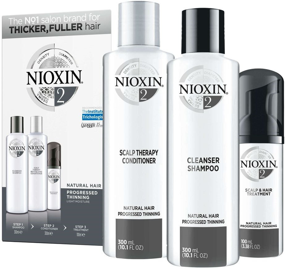 Juuste komplekt Nioxin System 2 Set XXL - Hair care gift set for fine, significantly thinning natural hair цена и информация | Šampoonid | kaup24.ee