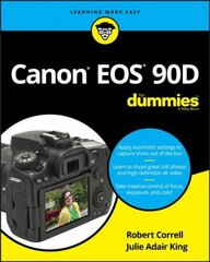 Canon EOS 90D For Dummies цена и информация | Книги по фотографии | kaup24.ee