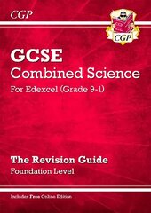 Grade 9-1 GCSE Combined Science: Edexcel Revision Guide with Online Edition - Foundation hind ja info | Noortekirjandus | kaup24.ee