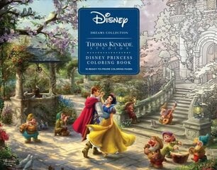 Disney Dreams Collection Thomas Kinkade Studios Disney Princess Coloring Poster цена и информация | Книги о питании и здоровом образе жизни | kaup24.ee