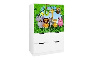 Полка Ami с дверьми 1, 45x80x125 см цена и информация | Полки для книг и игрушек | kaup24.ee