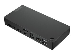 Док-станция Lenovo USB-C HDMI 2 х DP Thunderbolt GigE 90 Вт цена и информация | Адаптеры и USB-hub | kaup24.ee