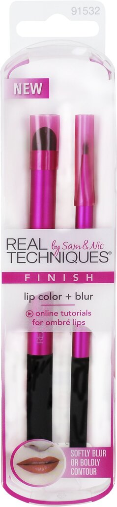 Pintsli komplekt huultele Real Techniques Lip Colour & Blur hind ja info | Meigipintslid, -käsnad | kaup24.ee