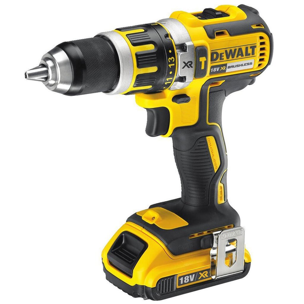 Löögiga akutrell DCD795D2, harjavaba, 18V / 2,0Ah, DeWalt цена и информация | Akutrellid, kruvikeerajad | kaup24.ee