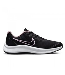 Nike noorte jooksujalatsid STAR RUNNER 3 GS, must-roosa hind ja info | Laste spordijalatsid | kaup24.ee