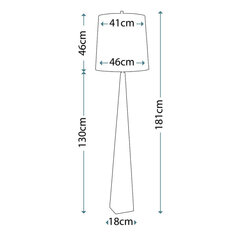 Торшер Elstead Lighting Ascent ASCENT-FL-BLK цена и информация | Торшеры | kaup24.ee