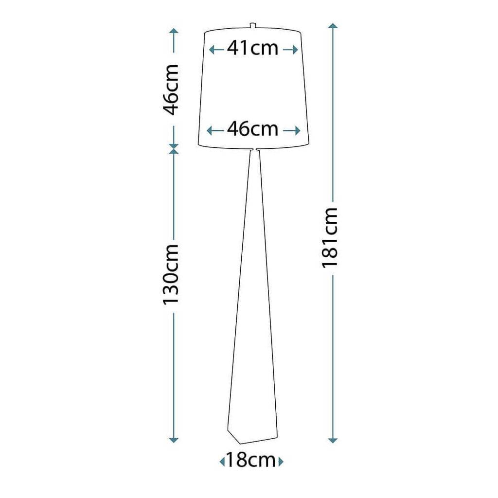 Põrandavalgusti Elstead Lighting Ascent ASCENT-FL-BLK цена и информация | Põrandalambid | kaup24.ee