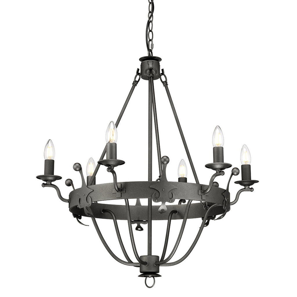 Rippvalgusti Elstead Lighting Windsor graphite WINDSOR6-GR hind ja info | Rippvalgustid | kaup24.ee