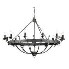 Rippvalgusti Elstead Lighting Windsor WINDSOR12-GR hind ja info | Rippvalgustid | kaup24.ee